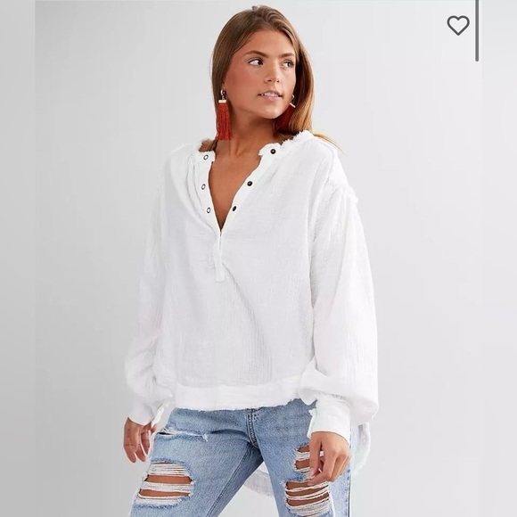 Free People Tops - Free People Beach Day Henley Pullover